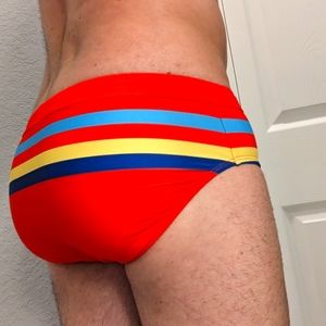 Small striped Swim Briefs